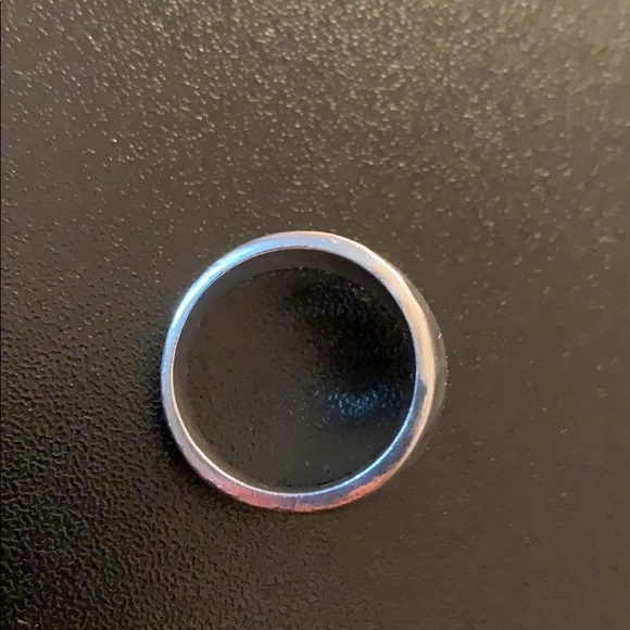 Sterling 925 hammered ring. Substantial weight. - Picture 7 of 7